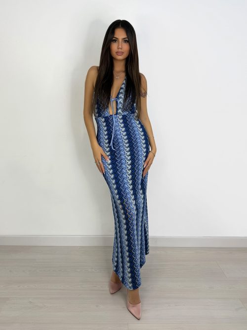Maxi Dress Mermaid - Blu
